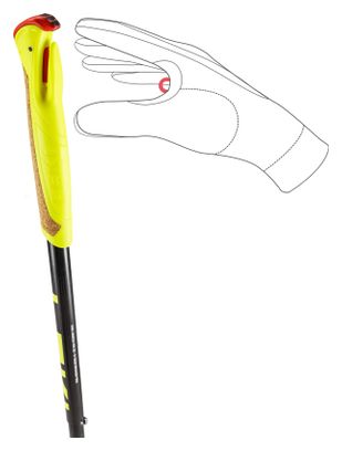 Bâtons Trail Running Pliables Leki Evotrail FX.One TA Noir/Jaune