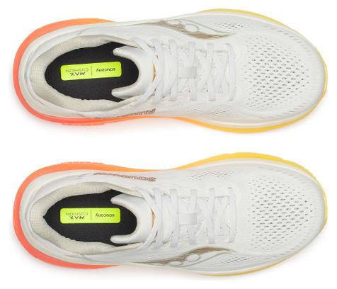 Saucony Guide 19 Running Shoes, White/Yellow, Men's