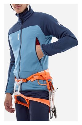 Polaire Millet Fusion Grid Bleu Homme