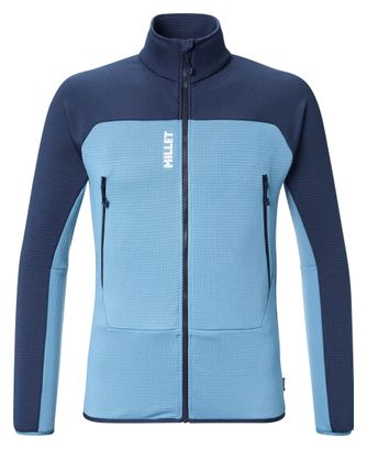 Polaire Millet Fusion Grid Bleu Homme