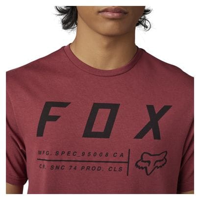 T-Shirt Technique Fox Non Stop Scar Rouge