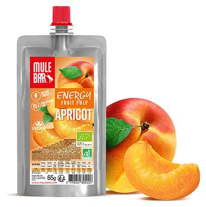 MuleBar Organic &amp; Vegan Fruit Pulp Pouch Albicocca 65 g