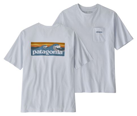 Patagonia Boardshort Logo Pocket T-Shirt Weiß
