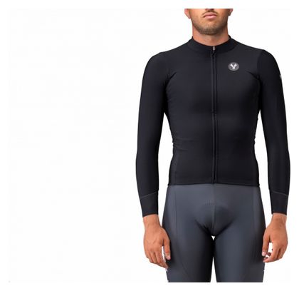 Lebram Race Thermal Men's Long-Sleeve Jersey, Black
