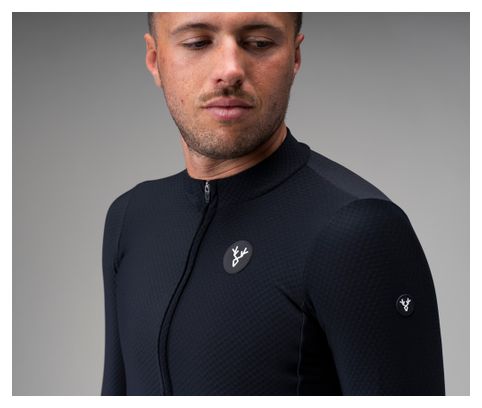 Lebram Race Thermal Men's Long-Sleeve Jersey, Black