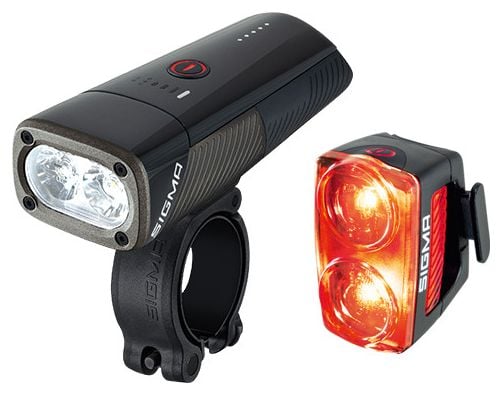 Sigma Buster 1600 en Buster RL 150 Voor- en Achterlicht Paar Zwart