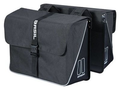 Basil Forte Dubbele Bagagezak 35L Zwart