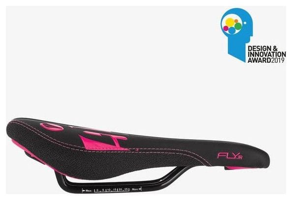 Selle SDG Junior FLY JR - Steel Rails noir/rose fluo - NOIR/ROSE