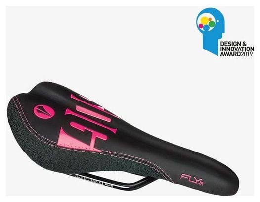 Selle SDG Junior FLY JR - Steel Rails noir/rose fluo - NOIR/ROSE