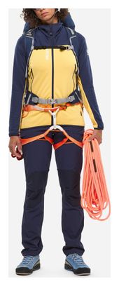 Polaire Millet Fusion Grid Jaune/Bleu Femme