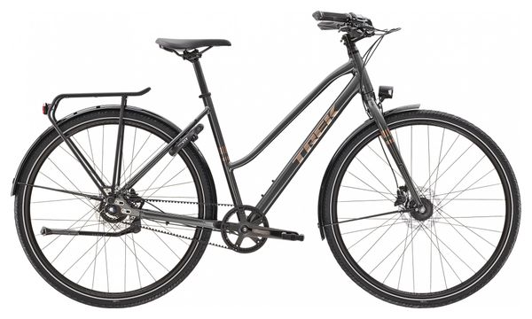 Citybike Trek District 4 EQ Stagger Shimano Alfine 8V 700 mm Grau Lithium 2023