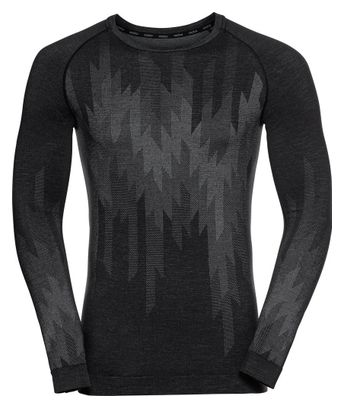 Odlo Kinship Performance Wool Warm Long Sleeve Jersey Zwart