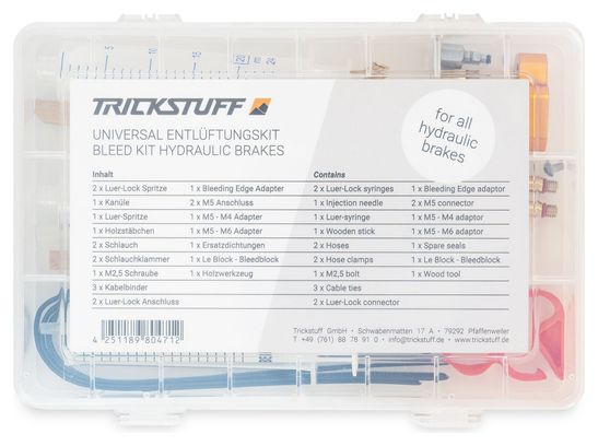 Trickstuff Bleed Kit Universal for All Hydraulic Brakes