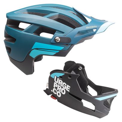 Helmet with removable chin guard Urge Gringo de la sierra petrol