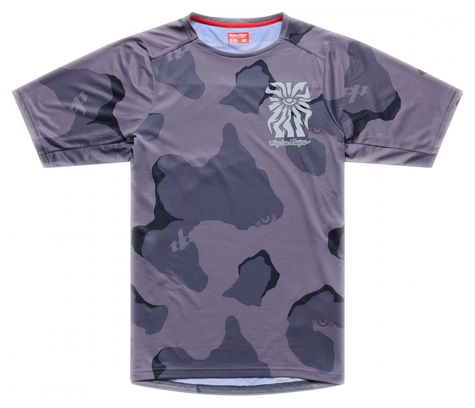 Troy Lee Designs Skyline Pro Short-Sleeve Jersey, Gray/Purple