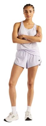 Pantaloncini New Balance Run Essential 3in viola da donna
