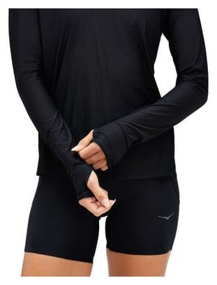 Hoka Airolite Langarm Trikot Schwarz Damen