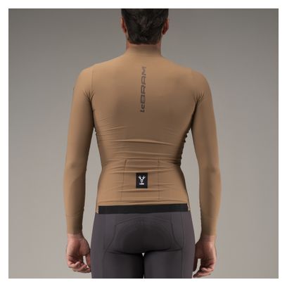 Lebram Race Men's Mid-Season Long-Sleeve Jersey, Brown