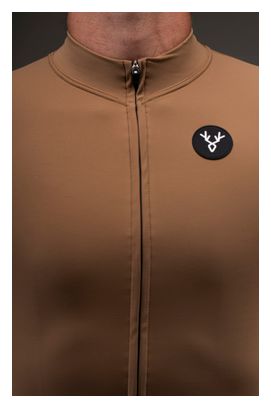 Lebram Race Men's Mid-Season Long-Sleeve Jersey, Brown