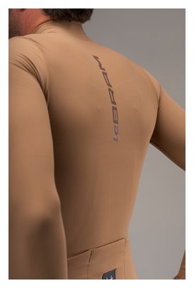 Lebram Race Men's Mid-Season Long-Sleeve Jersey, Brown