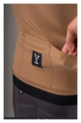 Lebram Race Men's Mid-Season Long-Sleeve Jersey, Brown
