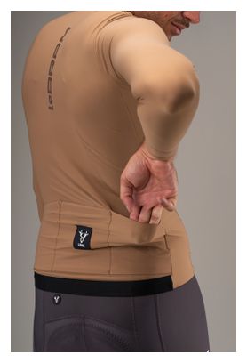 Lebram Race Men's Mid-Season Long-Sleeve Jersey, Brown