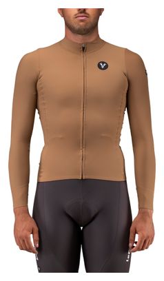 Lebram Race Men's Mid-Season Long-Sleeve Jersey, Brown