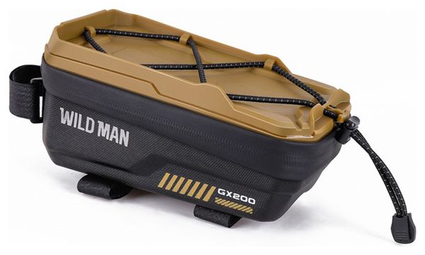 Bolsa cuadro bici 1L kaki con porta móvil WILD MAN