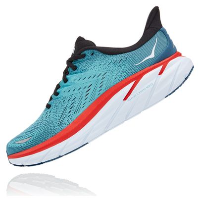 Chaussures de Running Hoka Clifton 8 Bleu Rouge Homme