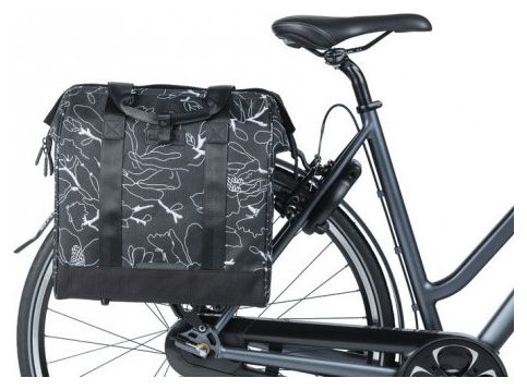 Basil Grand Flower Bike Bag 23L Black