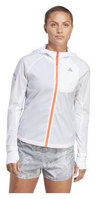 Veste coupe-vent adidas running Fast Blanc Femme