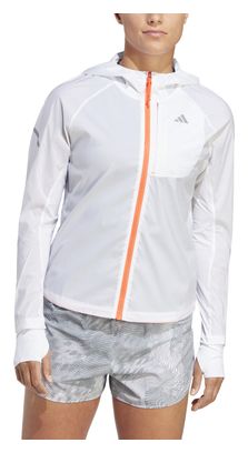 Veste coupe-vent adidas running Fast Blanc Femme