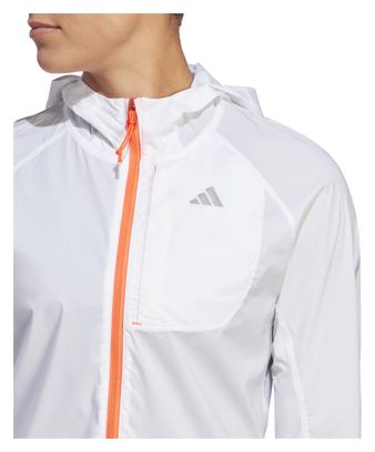 Veste coupe-vent adidas running Fast Blanc Femme