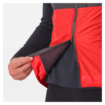 Castelli Unlimited Puffy Windbreaker Sleeveless Vest Red/Black