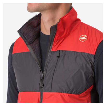 Castelli Unlimited Puffy Windbreaker Gilet senza maniche Rosso