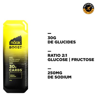 Gel energetico Näak Boost Energy al limone salato 48 g