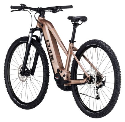 Cube Reaction Hybrid Performance 625 Trapecio MTB Eléctrica Hardtail Shimano Alivio 9S 625 Wh 29'' Marrón Metalizado 2023