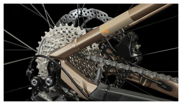 Cube Reaction Hybrid Performance 625 Trapecio MTB Eléctrica Hardtail Shimano Alivio 9S 625 Wh 29'' Marrón Metalizado 2023