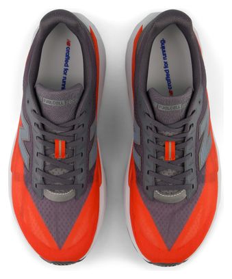 New Balance FuelCell Rebel v5 hardloopschoenen, rood/grijs, heren