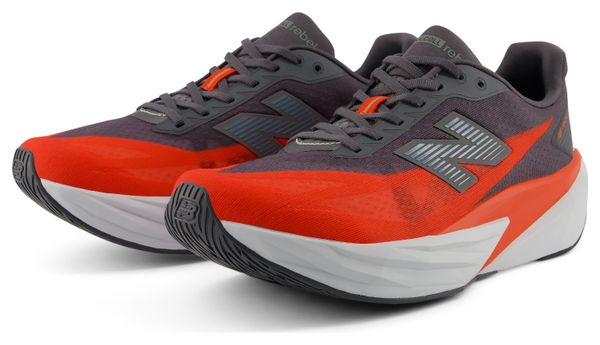New Balance FuelCell Rebel v5 hardloopschoenen, rood/grijs, heren