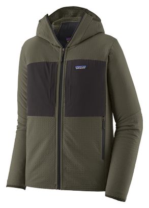 Patagonia R2 TechFace Hoody Forro polar verde