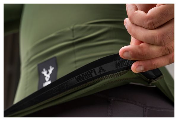 Lebram Race Men's Mid-Season Long-Sleeve Jersey, Khaki Green