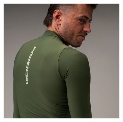 Lebram Race Men's Mid-Season Long-Sleeve Jersey, Khaki Green