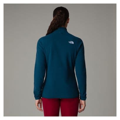 Polaire Femme The North Face 100 Glacier Full Zip Bleu