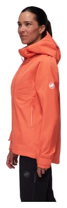 Mammut Crater Iv Hooded Orange Waterproof Jacket for Women