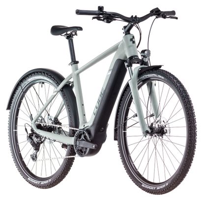 VTC Électrique Cube Nuride Hybrid Performance 500 Allroad Shimano Cues 9V 500 Wh 29'' Gris Vert Swamp 2025