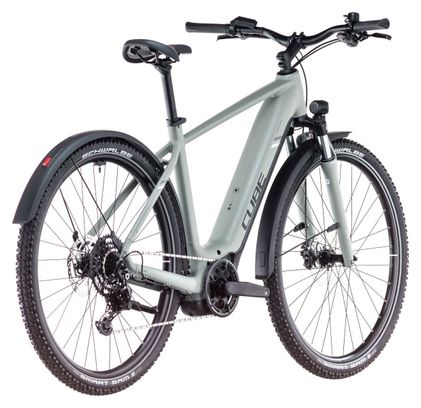 VTC Électrique Cube Nuride Hybrid Performance 500 Allroad Shimano Cues 9V 500 Wh 29'' Gris Vert Swamp 2025