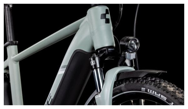 VTC Électrique Cube Nuride Hybrid Performance 500 Allroad Shimano Cues 9V 500 Wh 29'' Gris Vert Swamp 2025