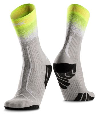 X-Socks Trailrun TerraSkin Perform Crew sokken, geel/wit/grijs