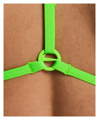 Bañador Nike Swim Hydrastrong con logo gráfico y espalda ajustable en T, color violeta, para mujer